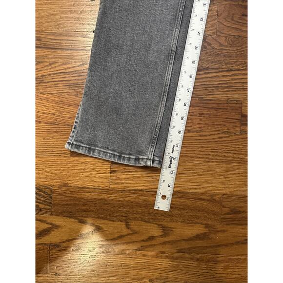 Zara Jeans Womens Grey Size 6 Split Hems Bottom Stretch - Picture 8 of 11